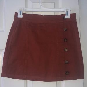 Tillys Button Skirt